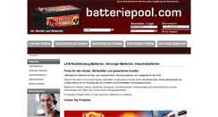 Desktop Screenshot of batteriepool.com