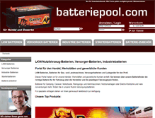 Tablet Screenshot of batteriepool.com