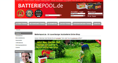 Desktop Screenshot of batteriepool.de
